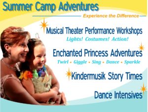 summer camp theater theatre acting musical ballet dance princess preschool kindermusik