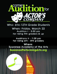 improv troupe actors company auditions